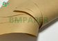 Rolo do papel de embalagem de polpa de madeira 100gsm 120gsm Brown para fazer o saco