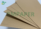 Pacote de folha de papel Kraft grosso marrom avermelhado 400 g/m² dobrável 650 mm x 1200 mm