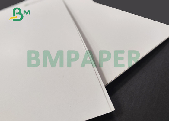 128gsm cetim branco brilhante C2S de papel para folhetos 25 x 38 polegadas - rigidez alta