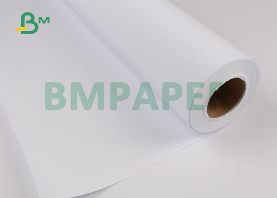 papel bond de 92br 20lb para a impressora a jato de tinta larga do formato 24" x 150ft 2" núcleo