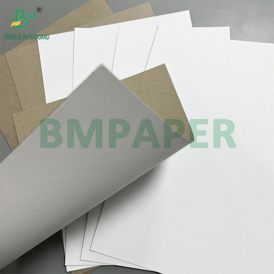 Boa rigidez 1000gm Placa duplex de fundo cinza revestida de branco Placa espessa