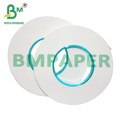 25 mm x 1000 m palhinhas de embalagem de qualidade alimentar Papel branco com rolo Jumbo 28g