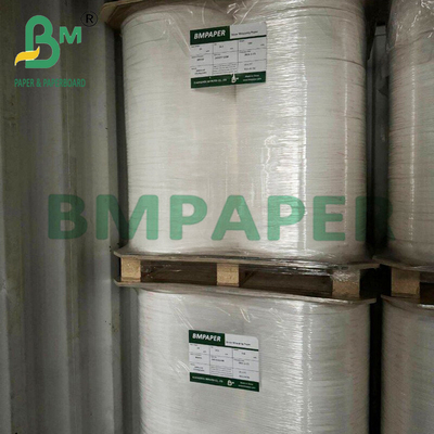 25 mm x 1000 m palhinhas de embalagem de qualidade alimentar Papel branco com rolo Jumbo 28g