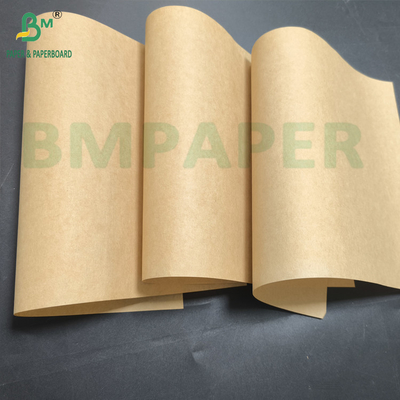 Saco de papel de alta resistência Papel simples Marrom 70gm 80gm Kraft semi-extensivel