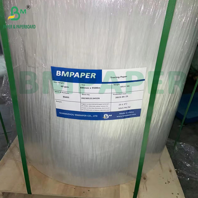 Papel de rastreamento transparente 24 In X 50 Yds Esboço e Rolo de rastreamento Cor Branca