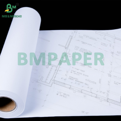 80GSM Papel Plotter Bond Rolls para desenhos arquitetônicos 841mm x 50m 2' Core