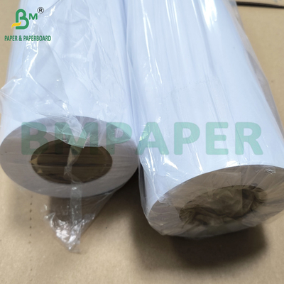 Papel de impressão a jato de tinta a cores 150 gr Papel branco revestido de um lado 914 mm x 30 m Rolo