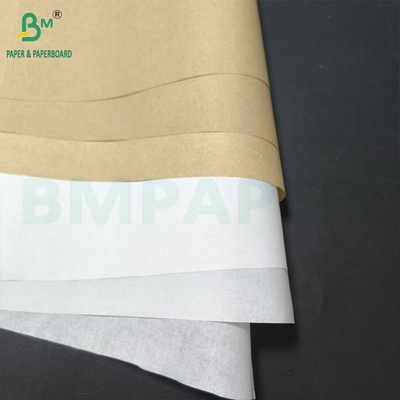Papel de embalagem para sanduíches natural e branco
