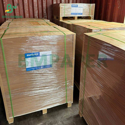 PE revestimento de um lado Castanho cartão kraft folhas grandes para caixas de almoço 400gm + 15g