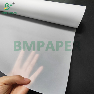 Papel de rastreamento de jato de tinta translúcido de 83 gm 93 gm para esboço de desenho 914 mm x 50 m