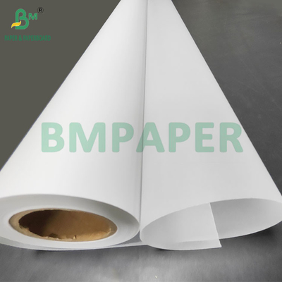 Papel de rastreamento de jato de tinta translúcido de 83 gm 93 gm para esboço de desenho 914 mm x 50 m