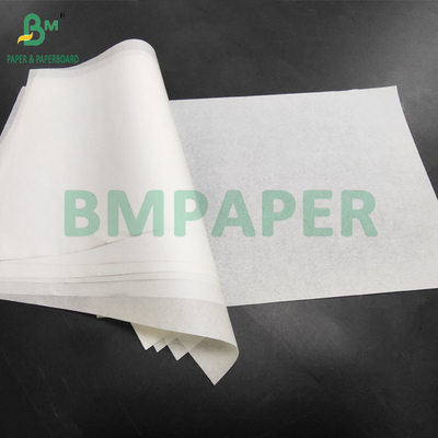Papel de embalagem à prova de gordura de cor branca e café de 38 gm para revestimento de batatas fritas