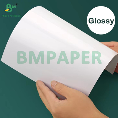 Impressão a laser de papel revestido brilhante de dois lados para folhetos de 32 x 45 cm