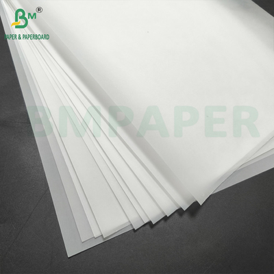 Papel de rastreamento de 24 polegadas x 55 polegadas, papel de rastreamento branco, papel de rastreamento translúcido