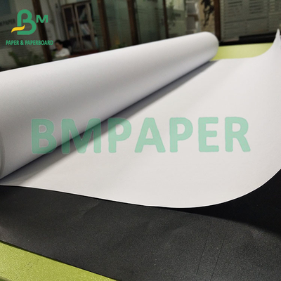 Papel de ficha CAD branco não revestido para engenharia de 20LB, rolos de 24&quot;*150ft