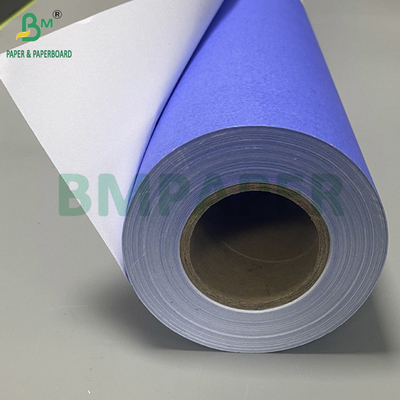 80 gramas de papel digital azul roxo roxo cartão CAD um lado branco 610mm x 50m 2 polegadas núcleo