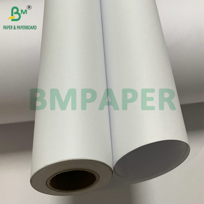 Papel branco sem revestimento de 20 lb CAD para impressão a jato de tinta 36 &quot;x 300&quot; 3 rolos por caixa
