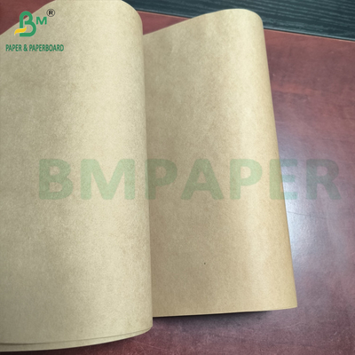 Cor natural 60gm 100gm 120gm Papel artesanal marrom para sacos de compras em folhas