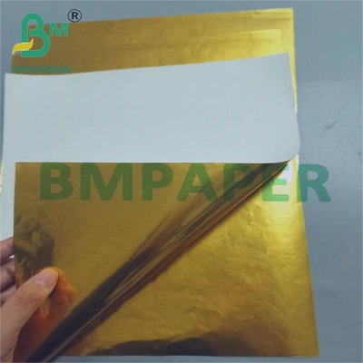 Papel de resistência ao molho dourado brilhante de 70 gm para etiquetas de bebidas 70 cm x 100 cm