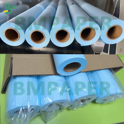 Papel de desenho de arquiteto de 80 gramas, rolos, papel gráfico azul para desenhos técnicos