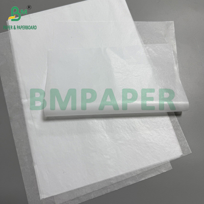 17g 20g Papel semitranslúcido de dois lados Papel de embrulho de alimentos brilhante