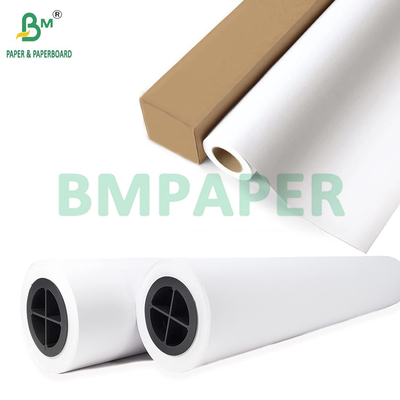 20 lb de papel ultra-branco não revestido para impressoras de grande formato