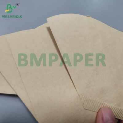 Folha de papel natural de filtro de café branco marrom de 50 gm para máquina de café a gotejar