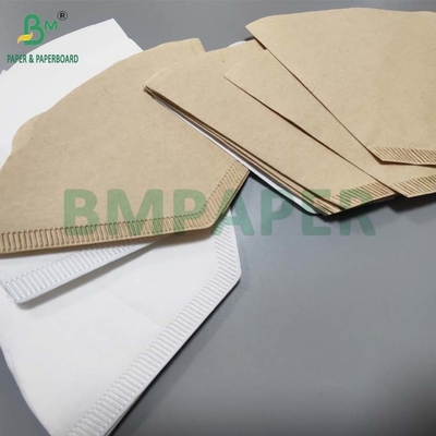 Folha de papel natural de filtro de café branco marrom de 50 gm para máquina de café a gotejar