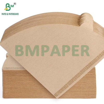 Papel de filtro natural de café castanho não branqueado biodegradável a altas temperaturas