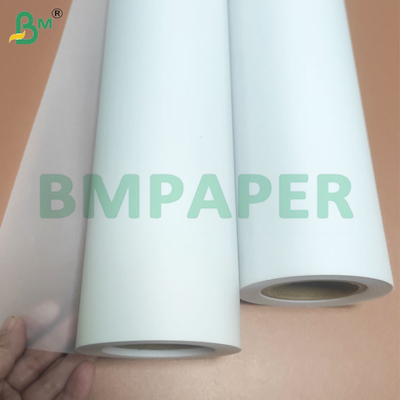 Rolo de papel de desenho de 80 gsm semitransparente de alta rigidez