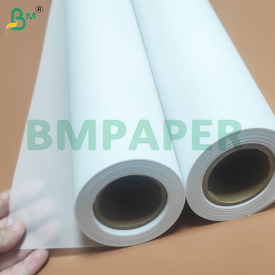 Rolo de papel de desenho de 80 gsm semitransparente de alta rigidez