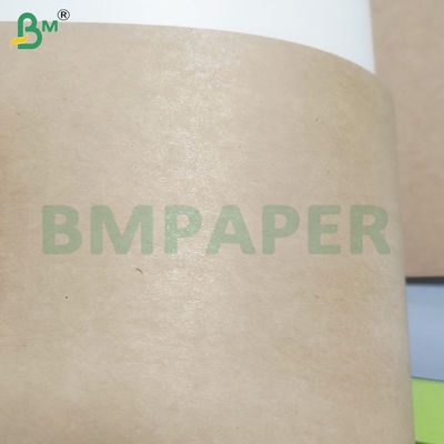 190gm+15gm Revestimento em PE seguro para alimentos Pulpa virgem Folhas de papel castanho