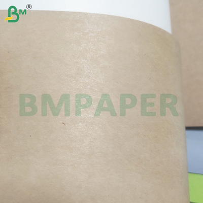 190gm+15gm Revestimento em PE seguro para alimentos Pulpa virgem Folhas de papel castanho
