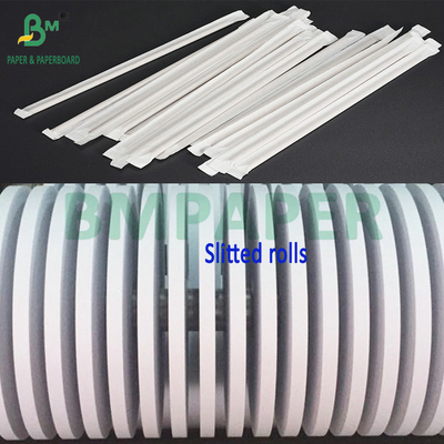 Papel Kraft branco de 32 mm 24 gm para embalagens individuais de palha