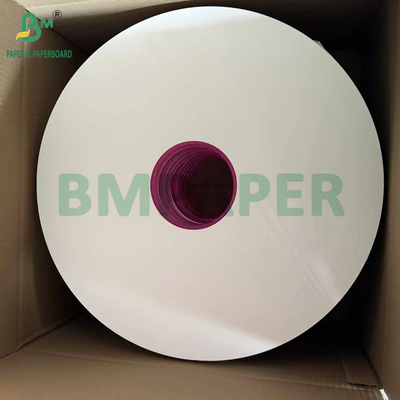 24 gm 28 gm Papel de embrulho branco simples para canudos 44 mm 53 mm de qualidade alimentar