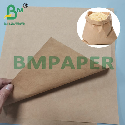 80g 25kg 40kg Papel Kraft Durável Compostavel Marrom Saco Extensivel