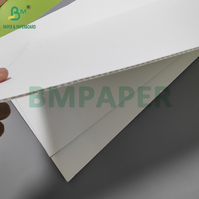 120+120+120g Folhas de cartão ondulado branco para revestimento cosmético 30" x 40"
