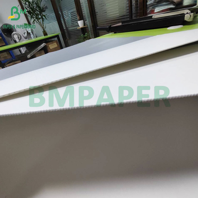 120+120+120g Folhas de cartão ondulado branco para revestimento cosmético 30" x 40"