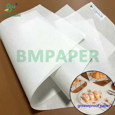 38g 40g Papel resistente a gordura de cera para embalagem de pão 12" x 12"