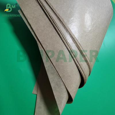 50g Papel de embalagem de Kraft castanho-cordado para sacos de grãos de café 750mm 1 lado brilhante