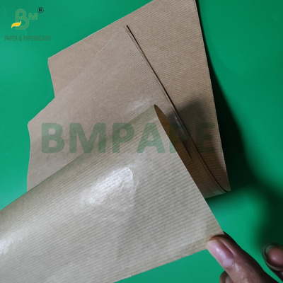 50g Papel de embalagem de Kraft castanho-cordado para sacos de grãos de café 750mm 1 lado brilhante