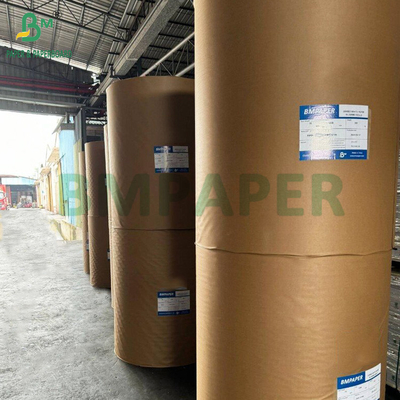 50g Papel de embalagem de Kraft castanho-cordado para sacos de grãos de café 750mm 1 lado brilhante