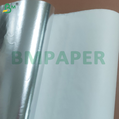 Rolos de papel de cerveja de resistência húmida prateados brilhantes para rótulos de garrafas