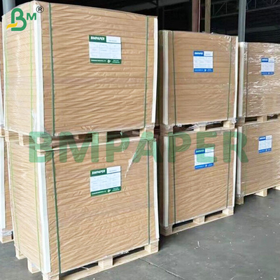 Rolos de papel de base de taça com revestimento em PE de lado duplo, castanho 190+10 gm