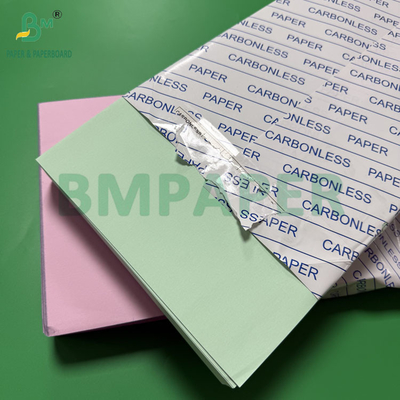 55 - 80gm Papel CF sem carbono para recibos Folhas de cor rosa-verde-azul-amarelo