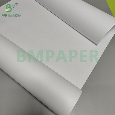 Papel de ficha CAD branco não revestido de 20LB para desenho de engenharia 36"*150ft rolos
