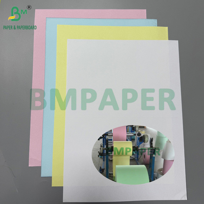 75g NCR Rolls 15 1⁄2" 19" Largura CB Branco CFB Amarelo CF Rosa Com Imagem Preta
