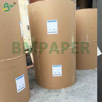 35 grs Branco e Marrom MG Kraft Paper Roll 60cm Brilhante de um lado
