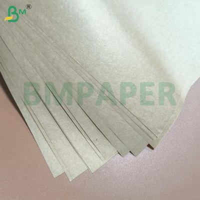 35 grs Branco e Marrom MG Kraft Paper Roll 60cm Brilhante de um lado