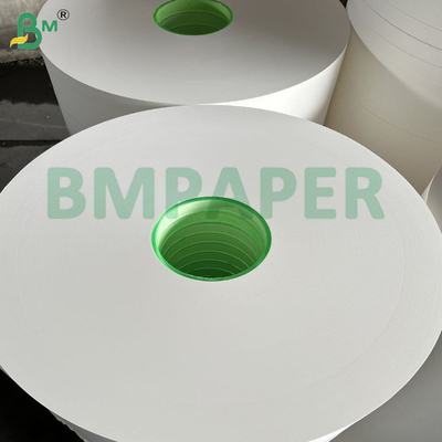 Papel de embalagem de palito de dente branco de qualidade alimentar Rolo 24 - 28GSM 26,5-32mm Largura Papel virgem Kraft biodegradável